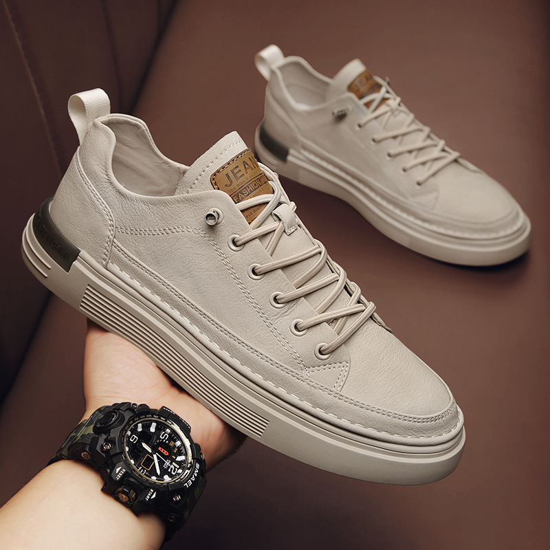 Men's shoes all-match men's business fashion shoes Korean fashion sports white shoes wholesale board shoes men's casual shoes