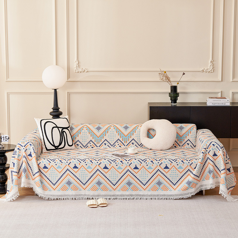 Bohemian style four seasons universal sofa towel one-piece sofa cover blanket non-slip stain-resistant sofa cover wholesale