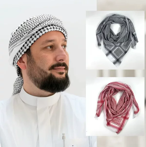 Red Headscarf with Regional Characteristics, Popular Travel Cross-Border Combination, Men's Wholesale Hot-Selling Aliber Headscarf