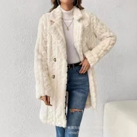 Куртка на молнии с капюшоном, европейский стиль, кулиска, абрикосовый, S–XL