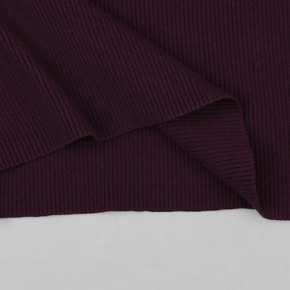 Bộ hai món áo cardigan dệt kim cổ chữ V gân sọc dài tay và chân váy dài cạp cao — Màu be, Màu tím chi tiết 13