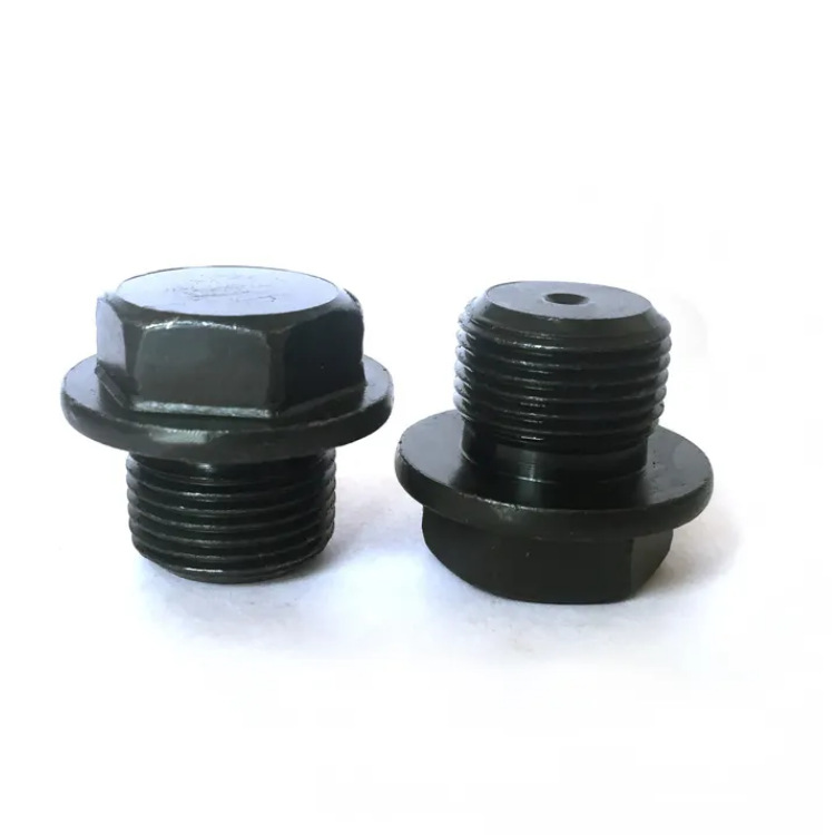 Acero al carbono negro PT hexagonal NPT tapón R garganta tapón de aceite tapón de tornillo RC tapón de aceite