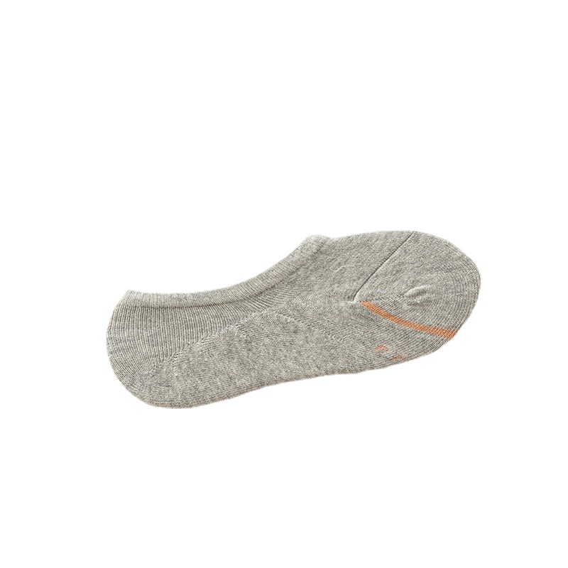 Suministro directo de fábrica de 6 pares de calcetines de algodón de punto en una bolsa, calcetines invisibles de boca baja, calcetines cortos antideslizantes de algodón peinado para hombres y mujeres