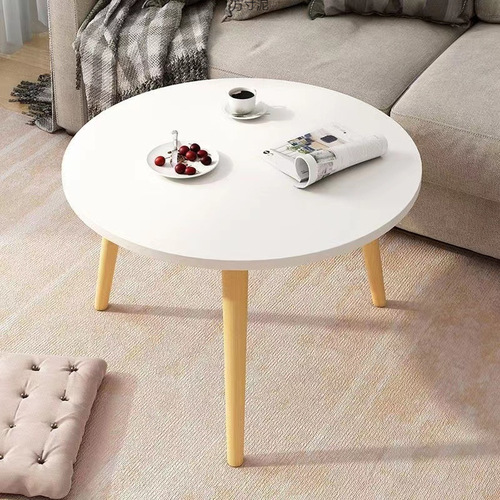 Walnut wood steel frame glass tabletop pet-friendly assembleable coffee table bay window living room bedroom home use mini minimalist small table