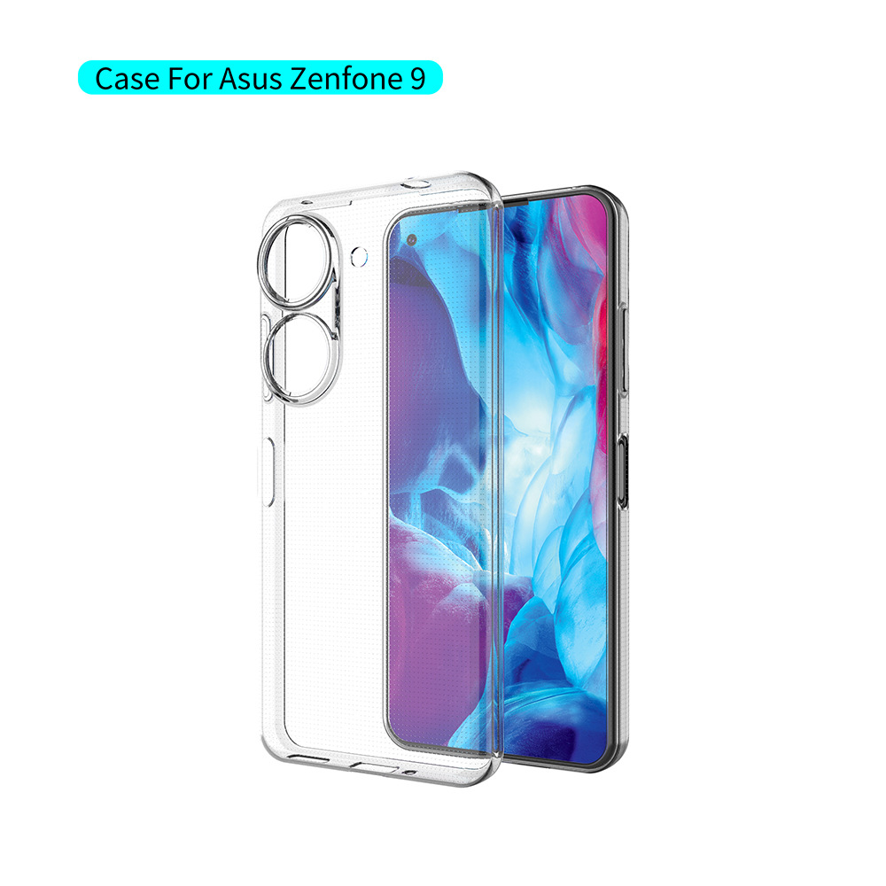 工厂新款 适用华硕Asus Zenfone 9精孔透明手机壳超薄简约TPU软壳
