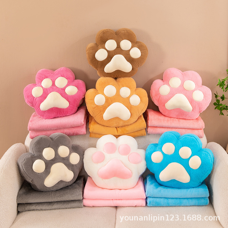 만화 고양이 발톱 베개는 귀여운 고양이 야자 에어컨은 점심 휴식 쿠션 활동 선물 제조 업체 도매 대외 무역