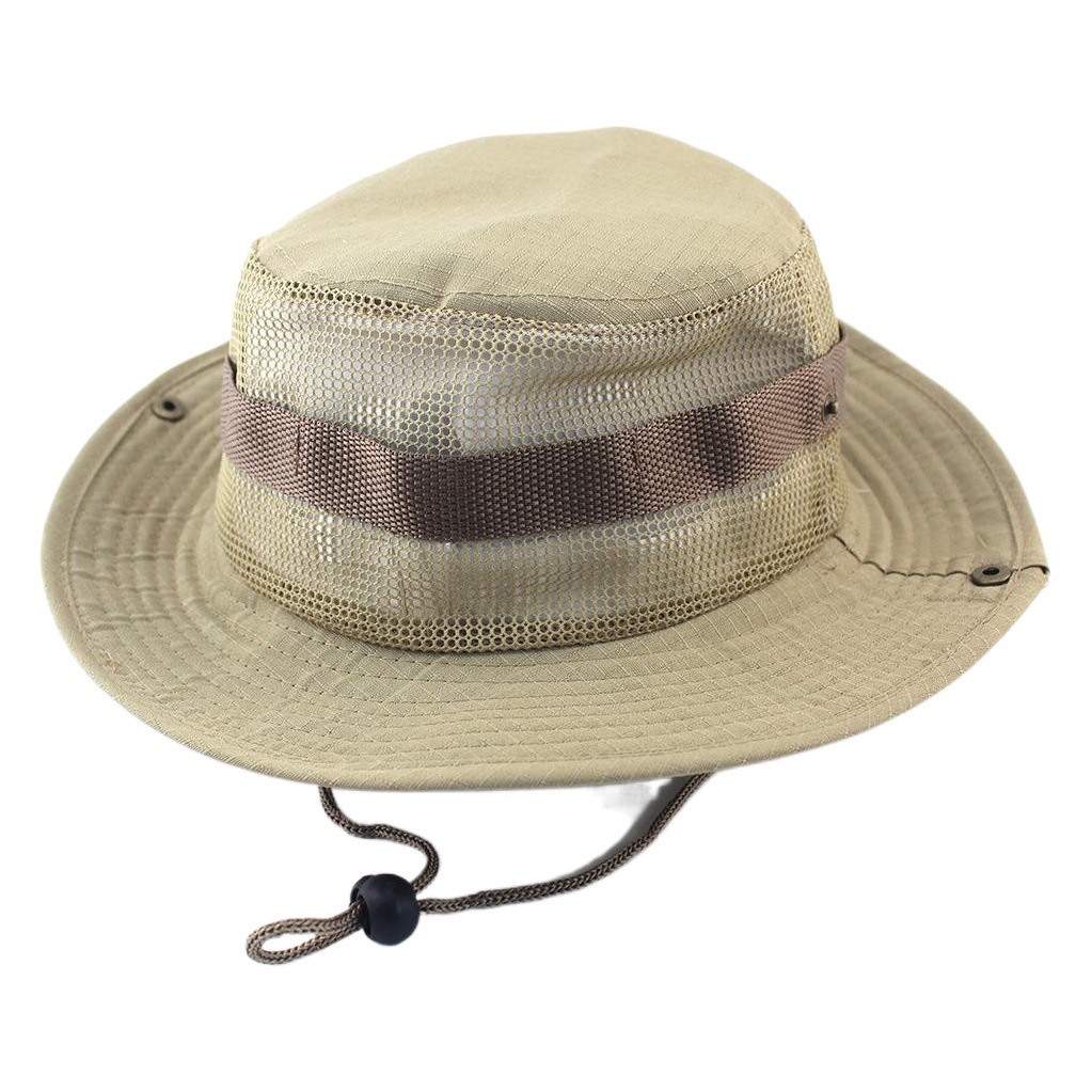 Cross-border Hot Outdoor Sunscreen Round Edge Hat Mountaineering Hat Camouflage Jungle Hat Benney Hat Men's and Women's Fisherman Hat