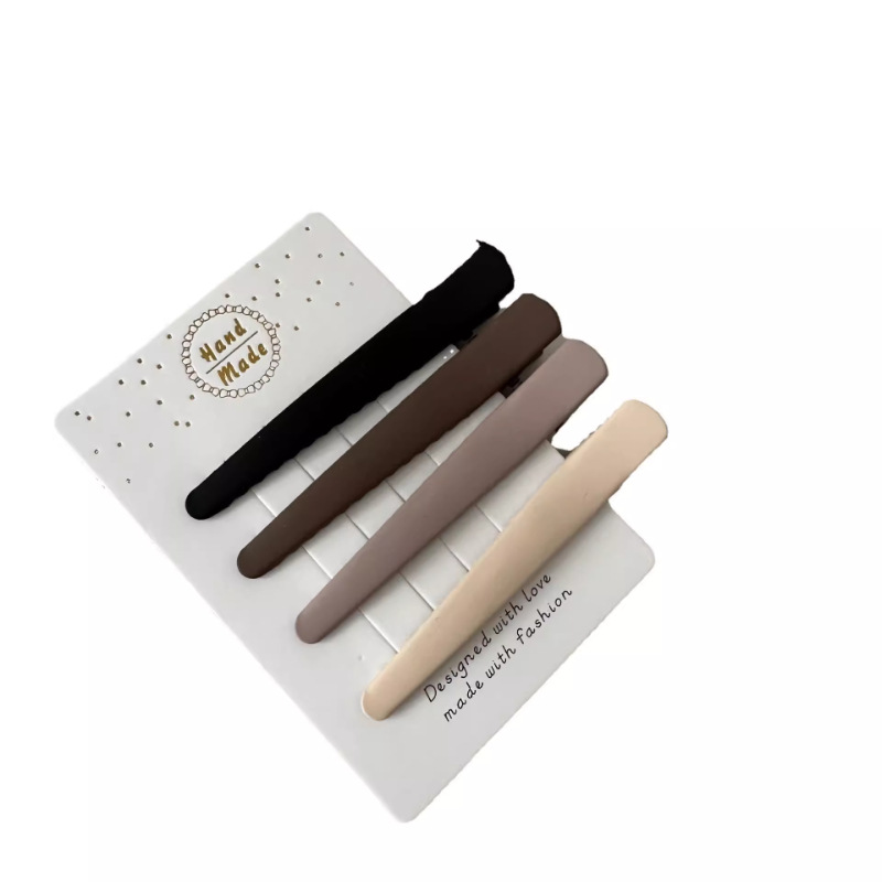 Leche de café, clip de cebo, clip de cabello roto, cabeza trasera, clip de lavar la cara, maquillaje, clip de cabello, toque de cabeza