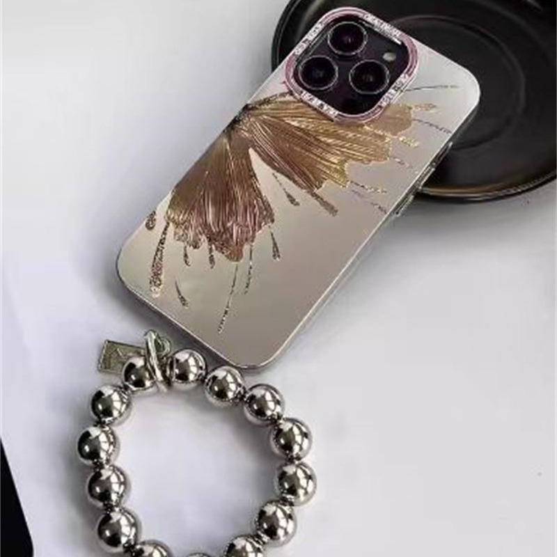 Advanced Sense INS Metal Butterfly Adecuado para iPhone16 Funda para teléfono móvil 13ProMax Apple 14P Tide 12 Hard 15PM