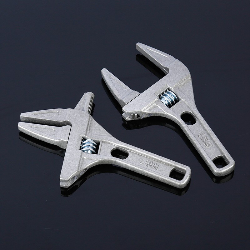 卫浴扳手 铝合金多功能安装扳手短柄大开口下水道管件维修工具