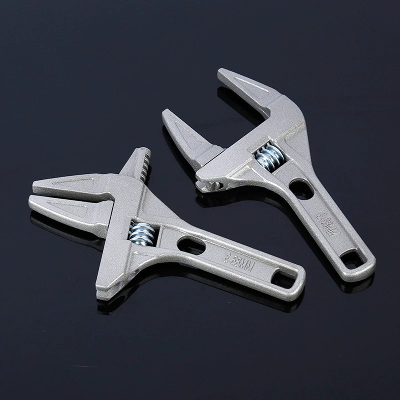 Гаечный ключ для ванной комнаты Многофункциональный установочный ключ из алюминиевого сплава короткая ручка большое отверстие инструмент для ремонта фитингов канализационных труб