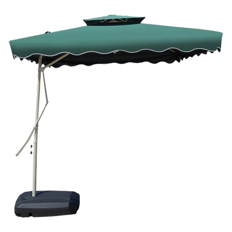 Parasol al aire libre llave de jardín puesto de paraguas grande parasol cabina de protección solar que acampa paraguas protección UV soporte lateral image 1