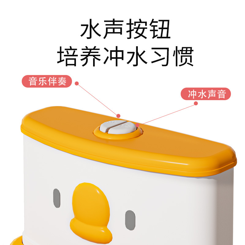 Fuente Fábrica Música de simulación Inodoro para niños Inodoro de simulación para bebés Número ampliado Entrenamiento del urinario para niños y niñas