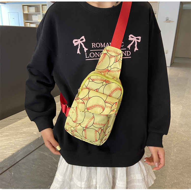 Women's Medium Nylon Ball Streetwear Square Zipper Fanny Pack display picture 13