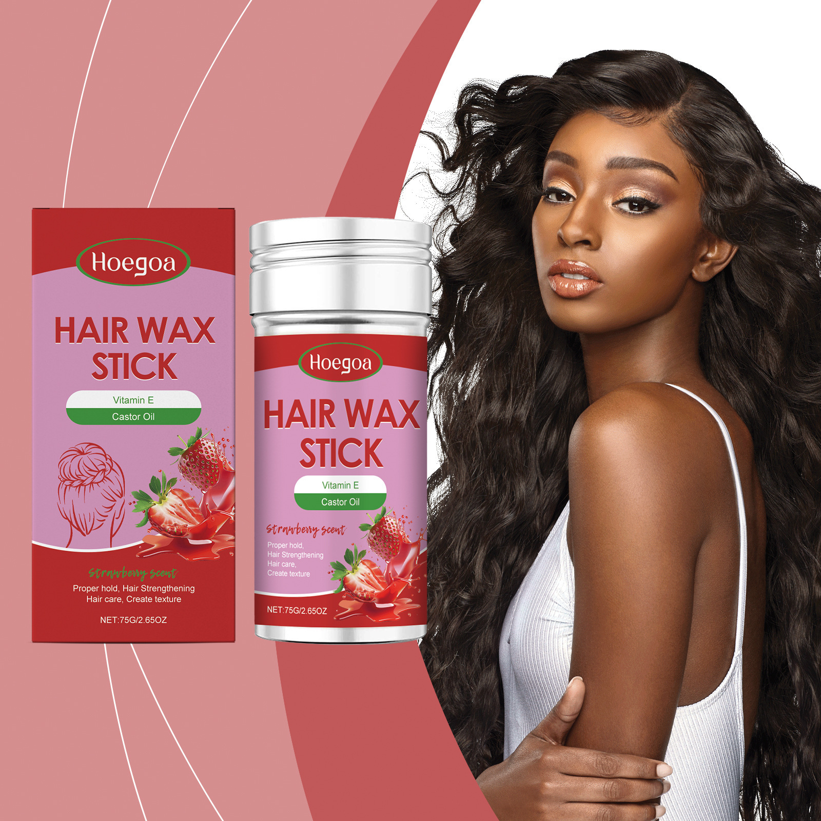 HOEGOA Hair Hair Wax Stick, Hair Smooth, Hair Broken, Hair Broken