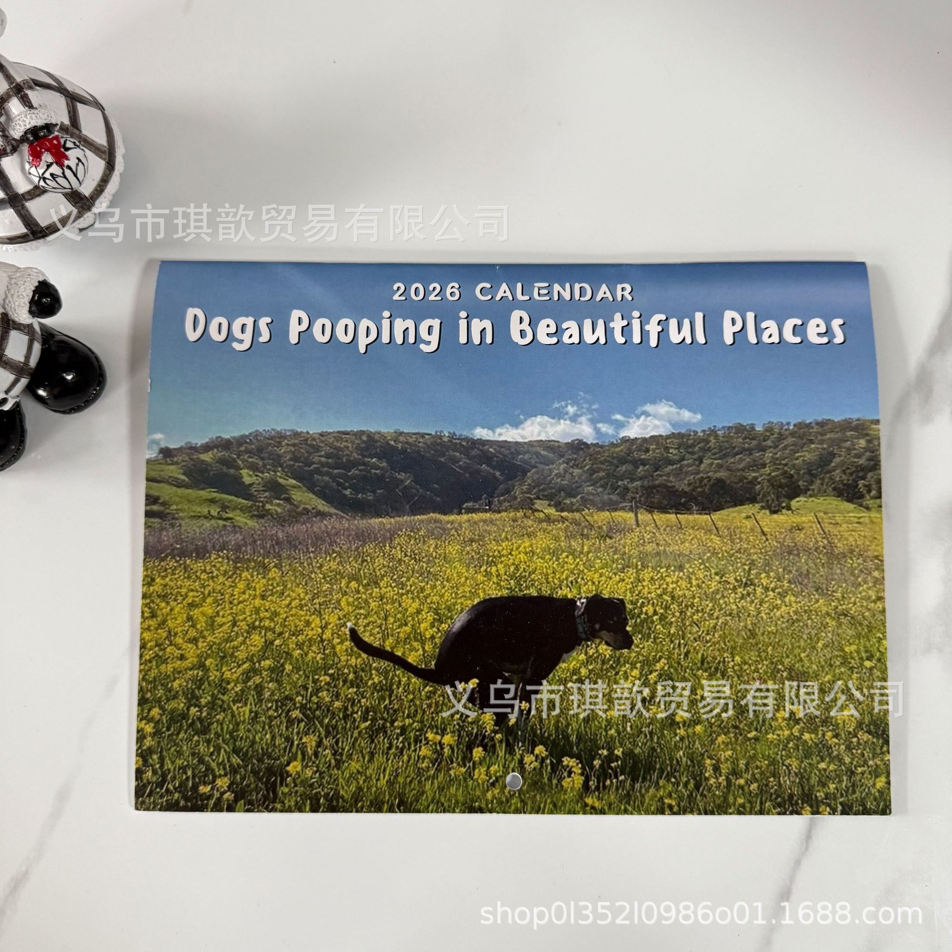 유채꽃 검은 개