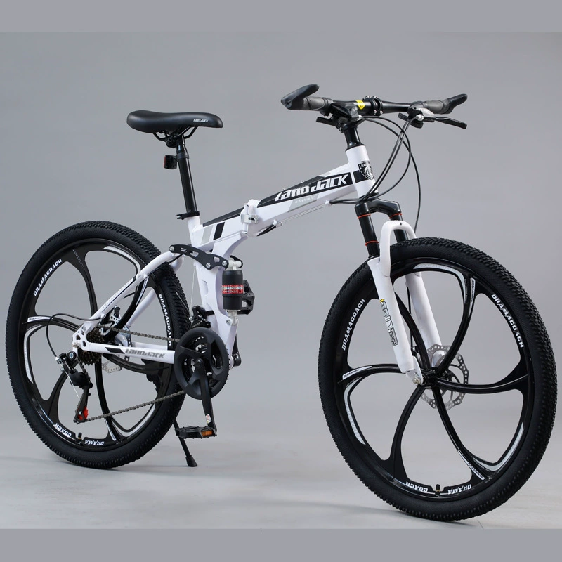 Shock-absorbing folding mountain mountain bike