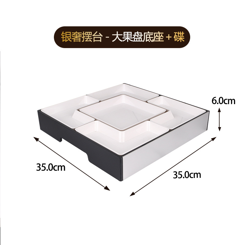 KTV plato de frutas, caja de bar, conjunto de plato de frutas de alta gama, discoteca, decoración de encimera de club de alta calidad.