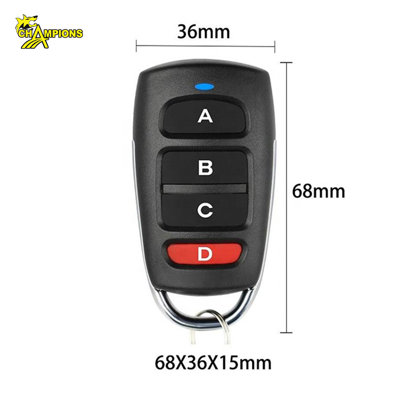 Control Remoto Inalámbrico para Garaje 433 MHz en Metal para Control de Acceso image 3