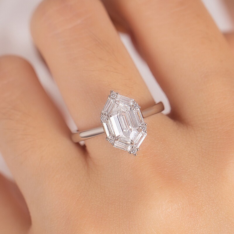 S925 Sterling Silver Wedding Ring Walmart Cross-Border Wholesale Closed Band Princess Cut Sterling Silver S925 Silver Women's Ring S925 Sterling Silver Wedding Ring Walmart Cross-Border Wholesale Closed Band Princess Cut Sterling Silver S925 Silver Women's Ring