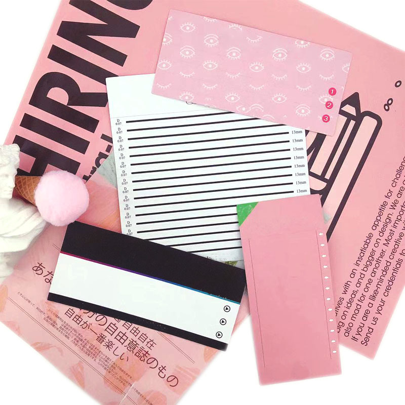 logo睫毛纸卡 轮胎胶（铝箔底胶） 假睫毛不干胶 密排睫毛底卡