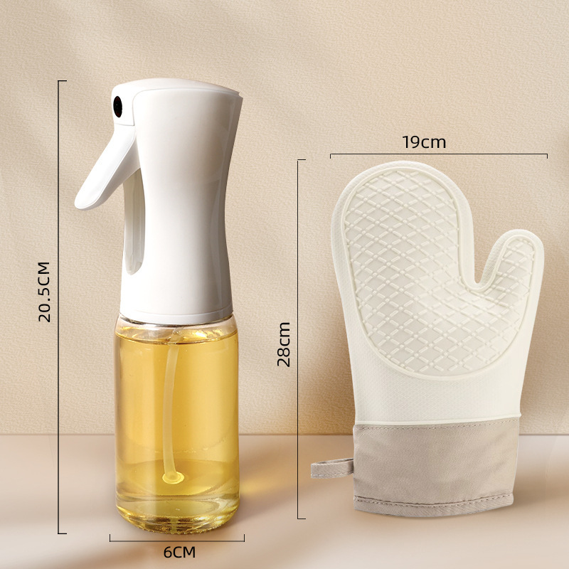 Botella de pulverización de aceite para freidora de aire, botella de pulverización de aceite para cocina, botella de pulverización de niebla de control de aceite, botella de condimento de alta presión, lata