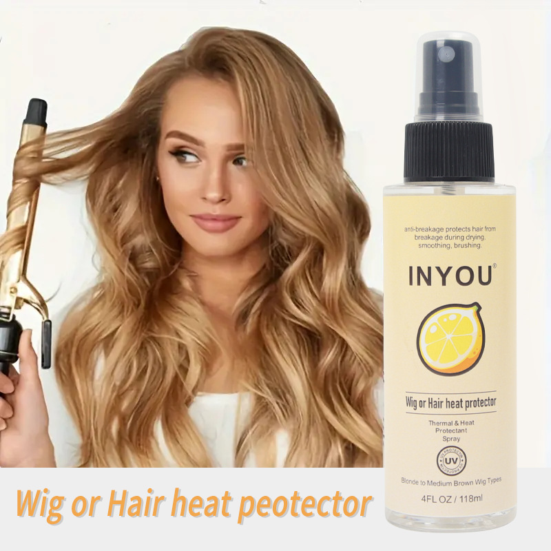 Wig or hair Heat protectant spray