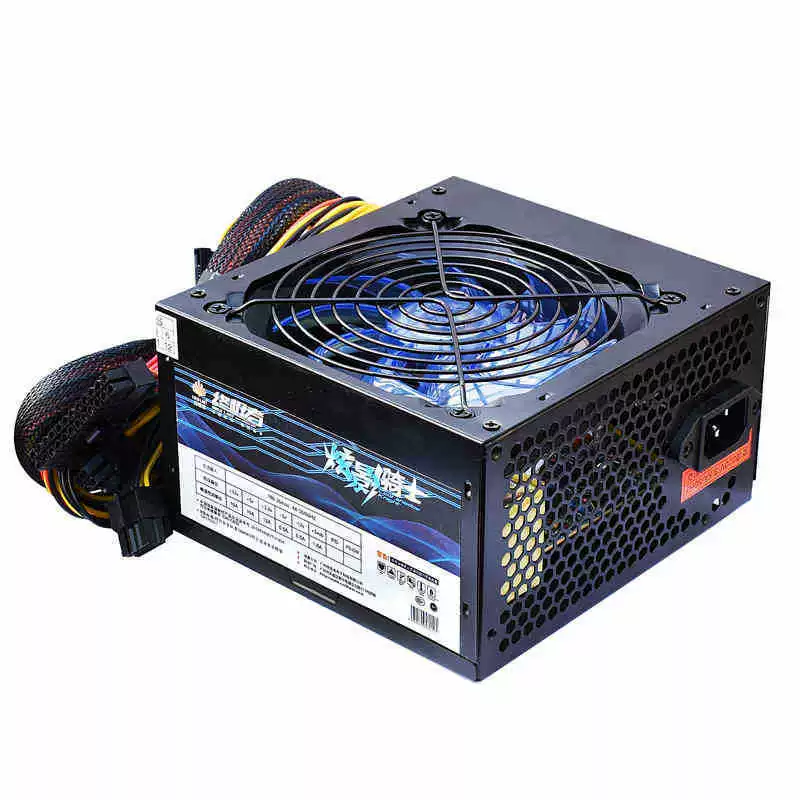 Блок питания для настольного компьютера Ultimate Shadow Knight ATX, бесшумный корпусный блок 500W с 6-контактным питанием для видеокарты