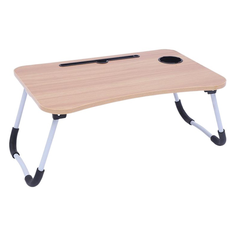 Stacked Bed Table College Students' Dormitory Laptop Table with Cup Style Simple Small Table for Lazy People in Dormitory
