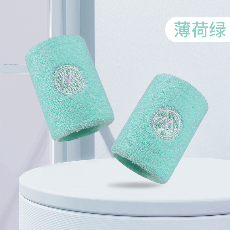 M 로고 손목밴드 그린 페어