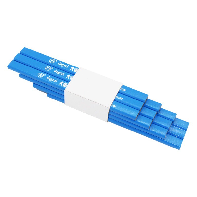 Восьмиугольный карандаш для деревообработки толстый сердечник с плоской головкой специальная ручка для маркировки знаков высокая твердость нелегко сломать большой карандаш для деревообработки