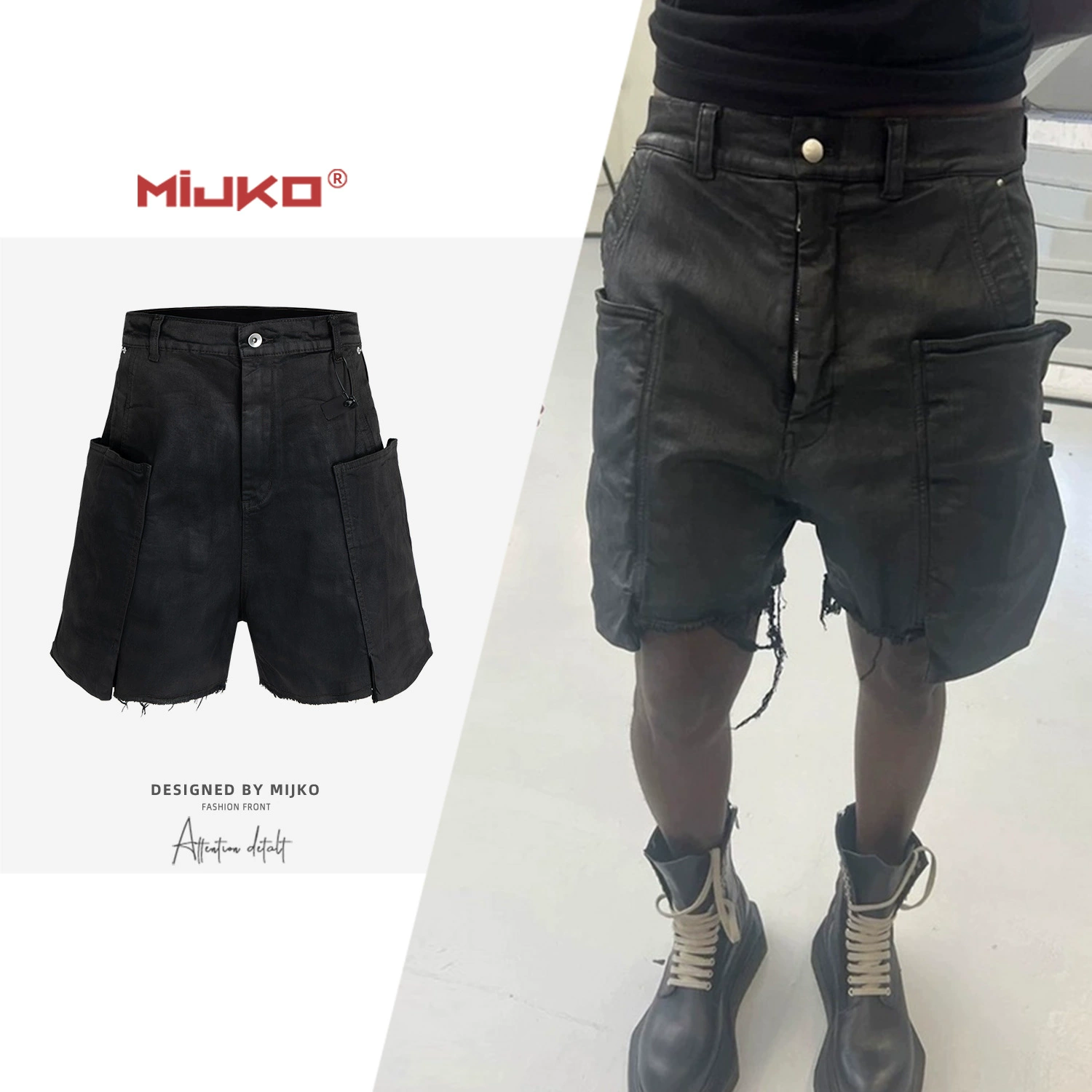 Mijko мужская одежда женская щетка с восковым покрытием темно-темное платье комбинезоны для мужчин и женщин