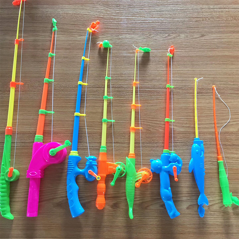 釣魚竿兒童專用2022新款河豚魚竿小貓釣魚玩具魚竿散裝兒童玩具