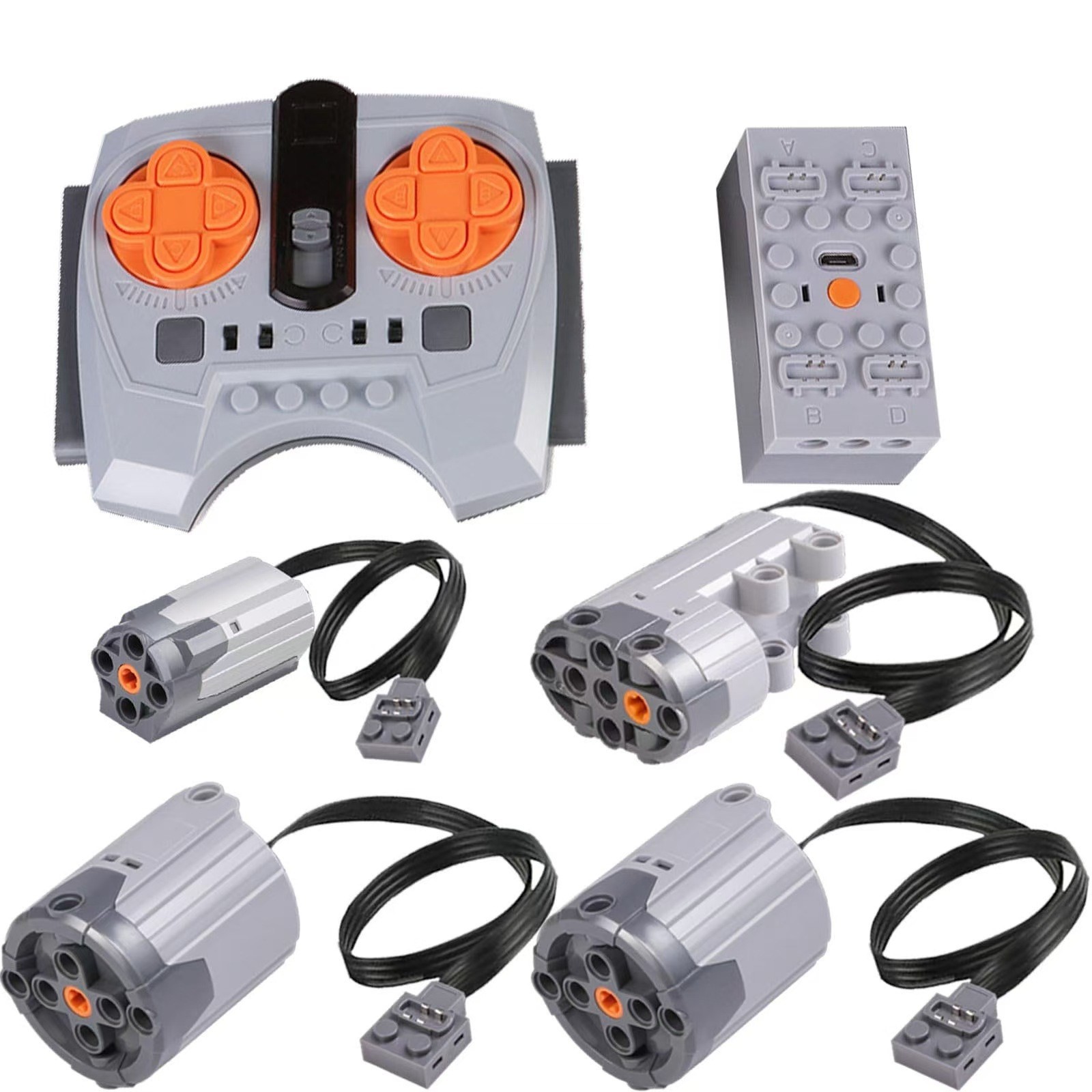 MOC tecnología PF accesorios bloque de construcción Motor M motor caja de la batería receptor interruptor tren motor compatible con Lego