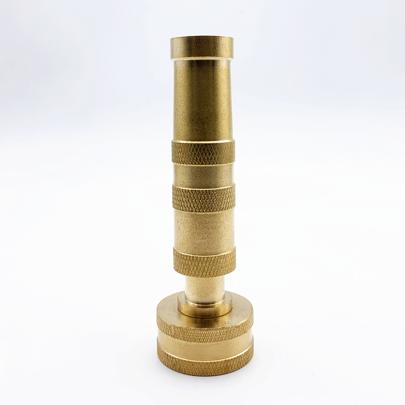 Garden Heavy Duty Brass Adjustable Swivel Hose Nozzle Landscape Watering Sprayer Nozzle Double O-Ring