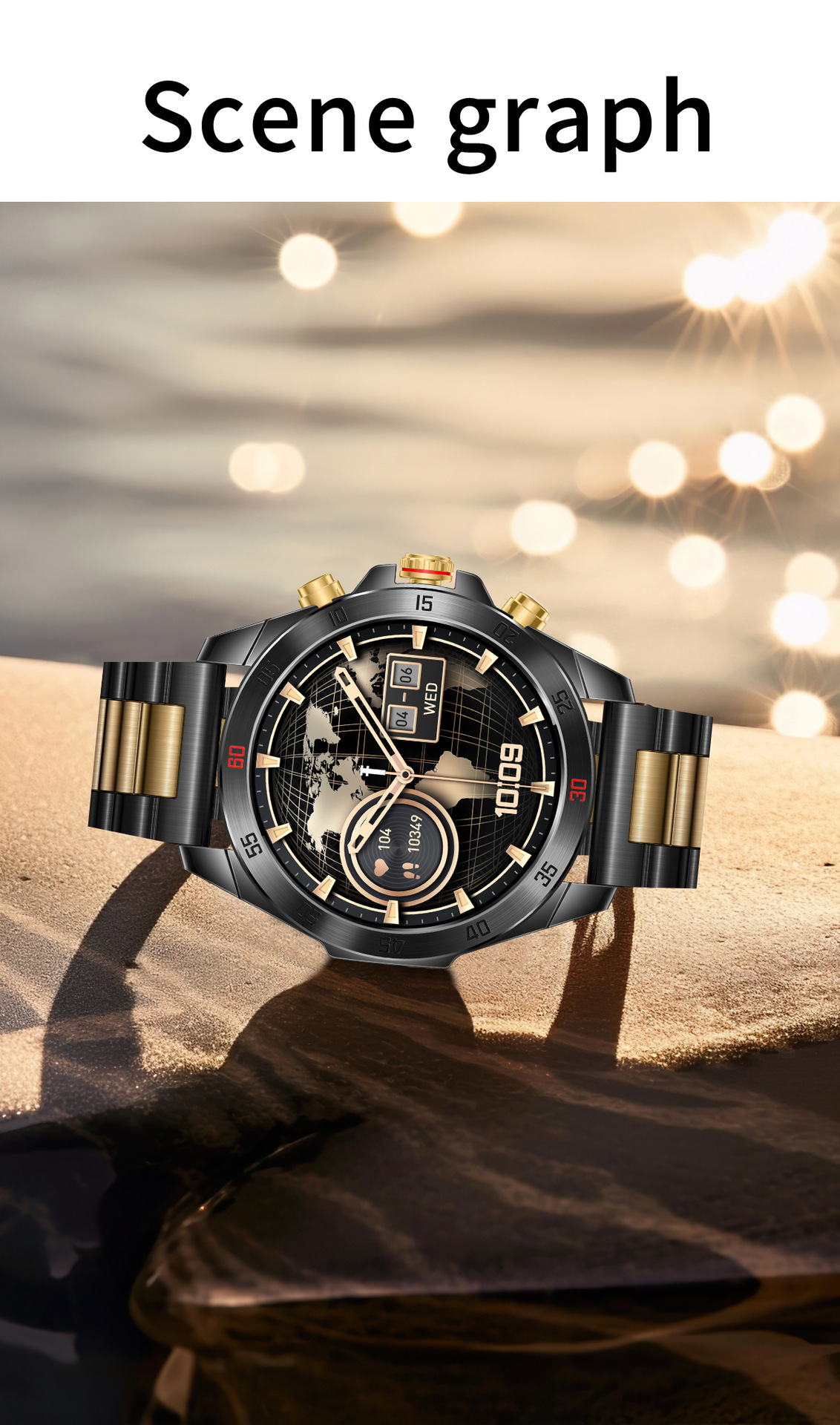 Smartwatch uomo con cardiofrequenzimetro e chiamate bluetooth_voghion.com