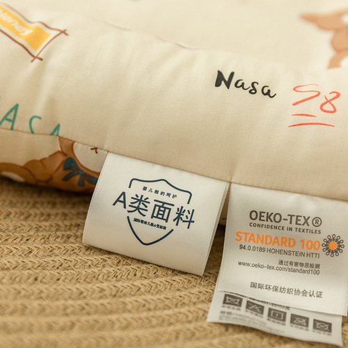 60 pieces 100% cotton children's pillows Category A all-season universal cartoon baby washable pillow stuffing manufacturer