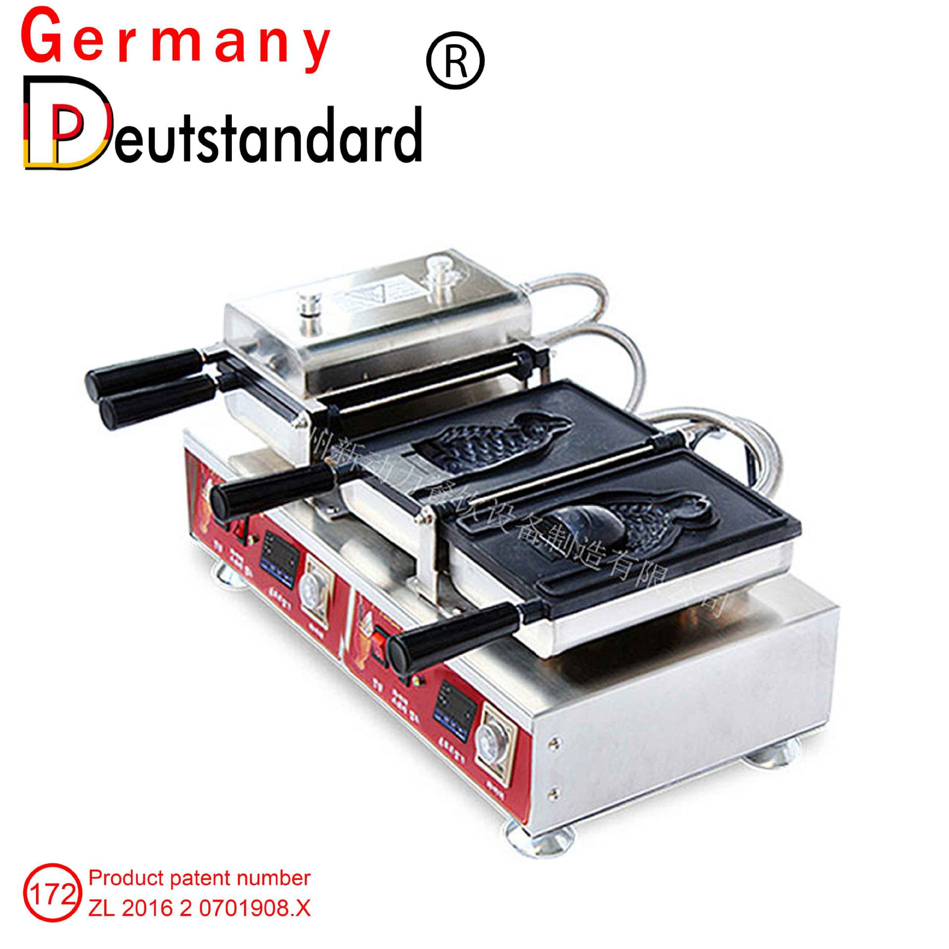 鲷鱼烧冰淇淋数显温控开口鲷鱼烧雪糕圣代鲷鱼烧鱼形烧鱼型雪糕皮