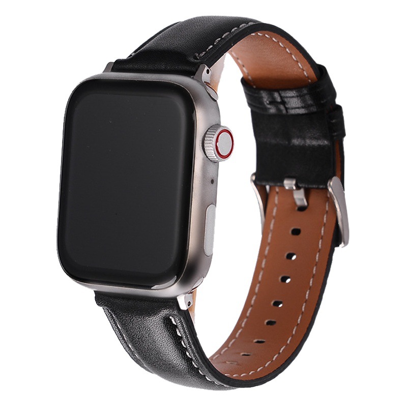 Suitable for Apple iwatch SE8/7/6 watch strap Huawei Honor Samsung watch strap Microfiber leather quick release hydraulic buckle