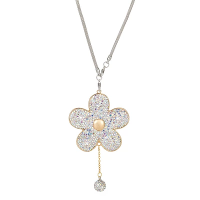 Diamond-encrusted car pendant flower Car hanging - ab