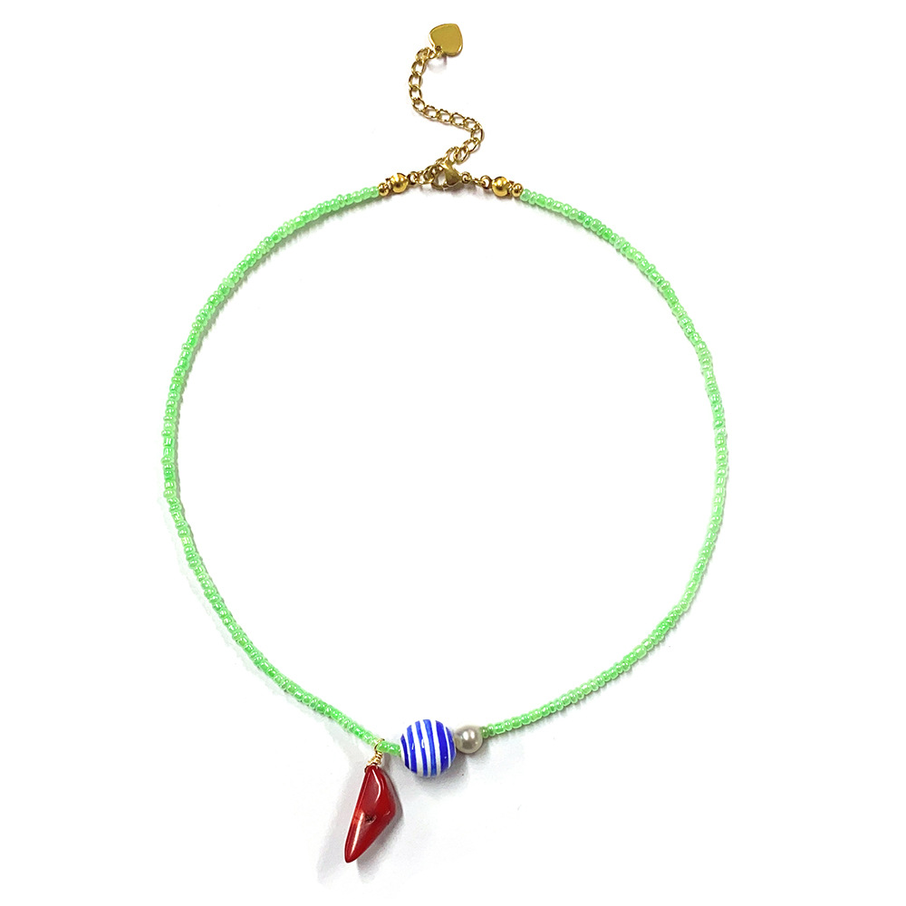 110g Weight 18K Gold Plated Plating Material Bracelets, Necklace Classification 2 PCS/Package Quantity Holiday, Travel Occasion Glass, Shell, Titanium Steel Material Geometric, Butterfly Pattern Women's Gender Beaded Design Casual, Simple Style Style Casual Simple Style Geometric Butterfly Glass Shell Titanium Steel Beaded 18K Gold Plated Women's Bracelets Necklace 13