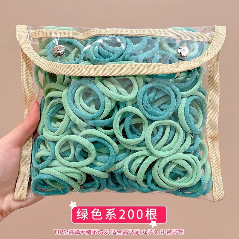 Niños lindos anillos de cabello de color correa de goma niñas de cabello de cola de caballo niñas de alta elasticidad no lastiman cabello