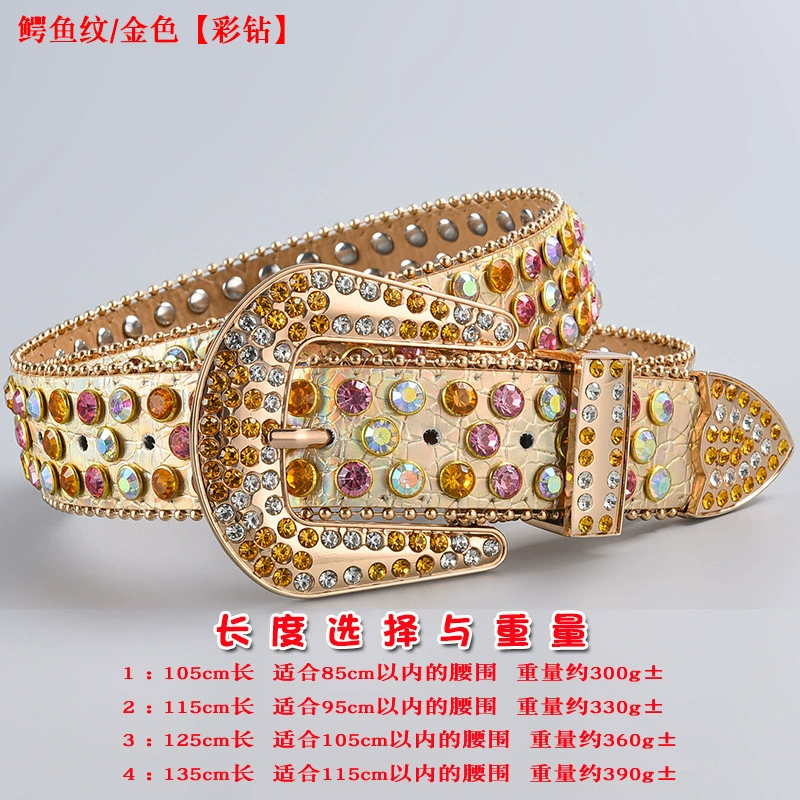 Пояс 3 шт, пояс из акрилового страза в форме diamonds, панк стиль, длины 105–135 см