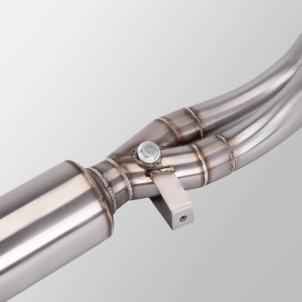 Motorcycle exhaust pipe modification CB400F stainless steel front section carbon fiber tail section muffler whole section non-destructive installation