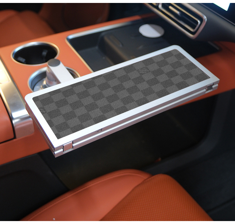 Ideal for Use in Cars Like Weilai, Xiaopeng, and Xiaomi, Floating Small Table Tray, Dining Tray, Small Round Table, Tea Tray, Office Computer Desk
