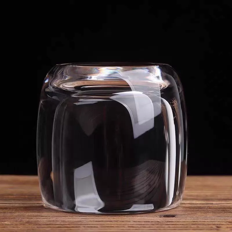Lead-free crystal glass tea cup, increased thickness