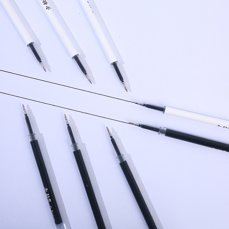 Boxed push-button ST tip quick-drying neutral pen refill homework brushing artifact black writing smooth refill