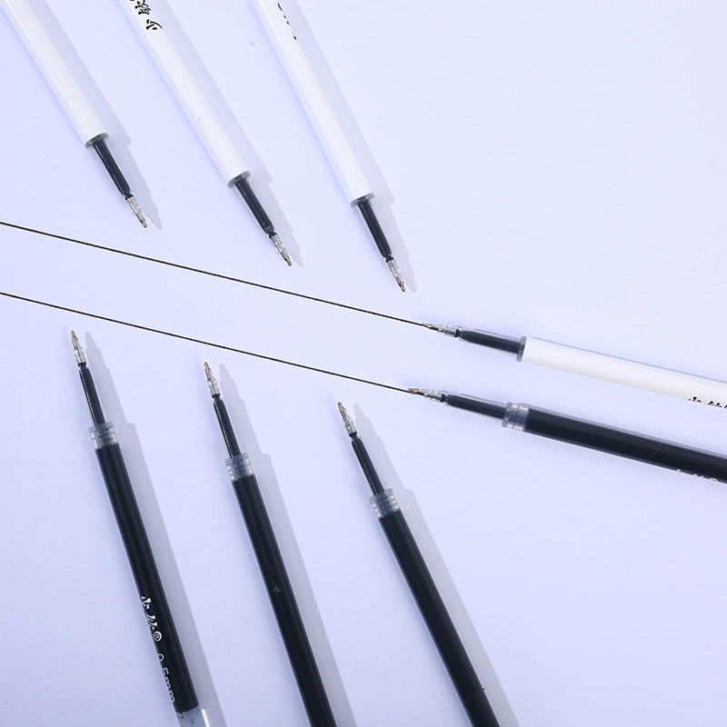 Boxed push-button ST tip quick-drying neutral pen refill homework brushing artifact black writing smooth refill