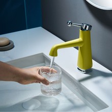 銅洗臉盆水龍頭衛生間浴室櫃陽台陶瓷盆台上盆冷熱兩功能切換龍頭