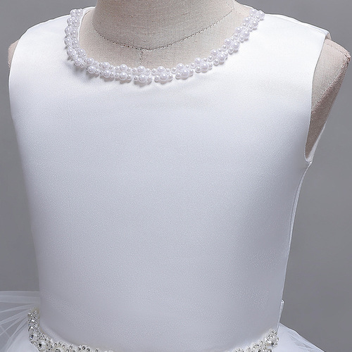 Children's formal dress princess skirt high-end wedding ball gown little girl host piano performance dress cross-border